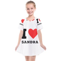 I Love Sandra Kids  Smock Dress by ilovewhateva