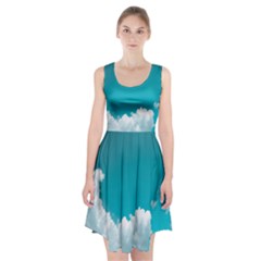 Clouds Hd Wallpaper Racerback Midi Dress by artworkshop