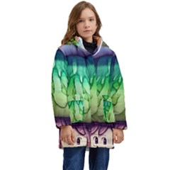 A Light Fantasy Kid s Hooded Longline Puffer Jacket by GardenOfOphir