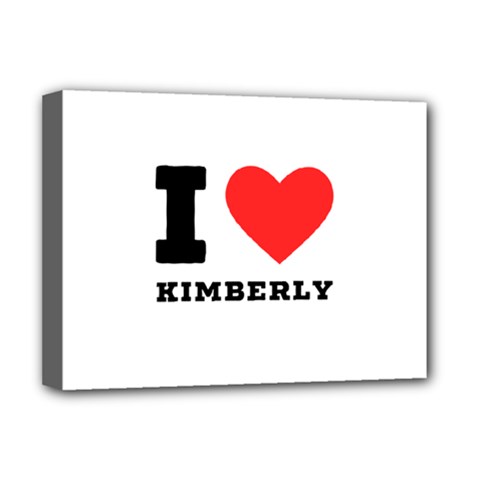 I Love Kimberly Deluxe Canvas 16  X 12  (stretched)  by ilovewhateva