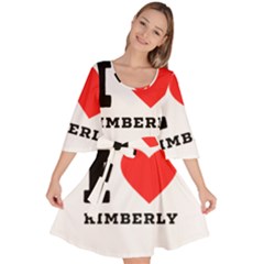 I Love Kimberly Velour Kimono Dress by ilovewhateva