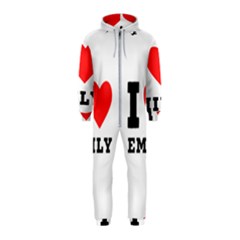 I Love Emily Hooded Jumpsuit (kids) by ilovewhateva