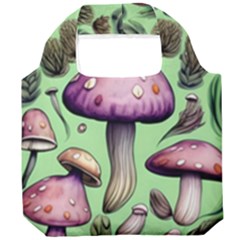 Witchy Forest Mushroom Foldable Grocery Recycle Bag by GardenOfOphir