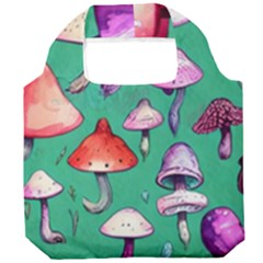 Goblin Mushroom Forest Boho Witchy Foldable Grocery Recycle Bag by GardenOfOphir