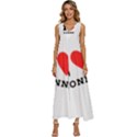 i love donna V-Neck Sleeveless Loose Fit Overalls View1