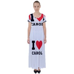 I Love Carol High Waist Short Sleeve Maxi Dress by ilovewhateva