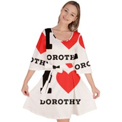 I Love Dorothy  Velour Kimono Dress by ilovewhateva