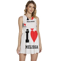 I Love Melissa Sleeveless High Waist Mini Dress by ilovewhateva