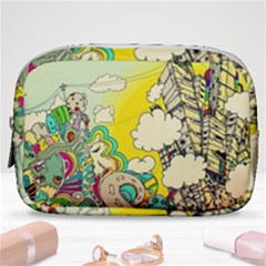 Doodle Wallpaper Artistic Surreal Make Up Pouch (small) by Jancukart