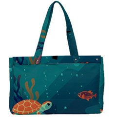 Ai Generated Ocean Sea Fish Aquatic Water Nature 5 Canvas Work Bag by Pakemis