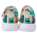 Tsunami Tidal Wave Wave Minimalist Ocean Sea 3 Women s Velcro Strap Shoes View4