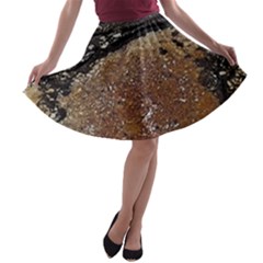 Rustic Charm Abstract Print A-line Skater Skirt by dflcprintsclothing