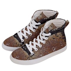 Rustic Charm Abstract Print Women s Hi-top Skate Sneakers by dflcprintsclothing