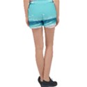 Ai Generated Ocean Waves Sea Water Anime Velour Lounge Shorts View2