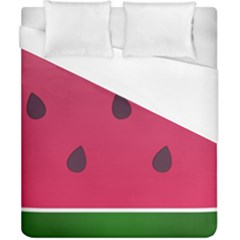 Watermelon Fruit Summer Red Fresh Food Healthy Duvet Cover (california King Size) by Wegoenart