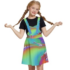 Modern Abstract Liquid Art Pattern Kids  Apron Dress by GardenOfOphir