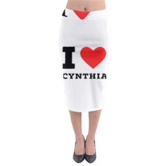 I Love Cynthia Midi Pencil Skirt by ilovewhateva