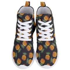 Pineapple Background Pineapple Pattern Women s Lightweight High Top Sneakers by Wegoenart