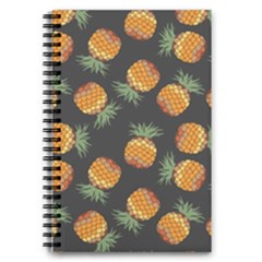 Pineapple Background Pineapple Pattern 5 5  X 8 5  Notebook by Wegoenart