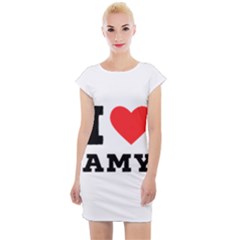 I Love Amy Cap Sleeve Bodycon Dress by ilovewhateva