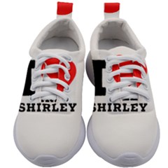 I Love Shirley Kids Athletic Shoes by ilovewhateva