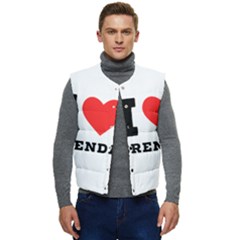 I Love Brenda Men s Short Button Up Puffer Vest	 by ilovewhateva