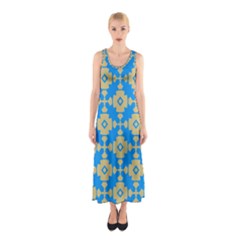 Pattern 7 Sleeveless Maxi Dress by GardenOfOphir