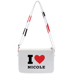 I Love Nicole Double Gusset Crossbody Bag by ilovewhateva