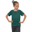 Green Pattern Kids  Mesh Piece Tee View1