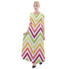 Pattern 40 Half Sleeves Maxi Dress by GardenOfOphir