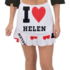 I Love Helen Fishtail Mini Chiffon Skirt by ilovewhateva