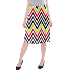 Chevron Midi Beach Skirt by GardenOfOphir