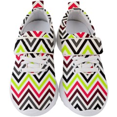 Chevron Kids  Velcro Strap Shoes by GardenOfOphir