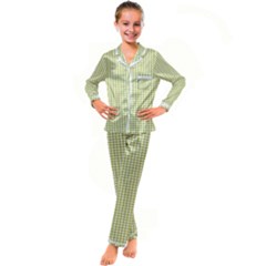 Pattern 96 Kid s Satin Long Sleeve Pajamas Set by GardenOfOphir