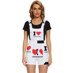 I Love Samantha Short Overalls by ilovewhateva