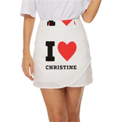 I Love Christine Mini Front Wrap Skirt by ilovewhateva