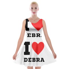 I Love Debra Velvet Skater Dress by ilovewhateva