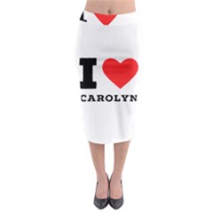 I Love Carolyn Midi Pencil Skirt by ilovewhateva