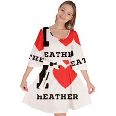 I Love Heather Velour Kimono Dress by ilovewhateva