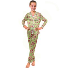 Pattern 165 Kid s Satin Long Sleeve Pajamas Set by GardenOfOphir