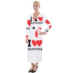 I Love Olivia Velvet Maxi Wrap Dress by ilovewhateva