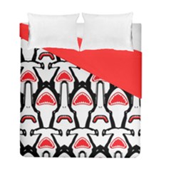 Hammerhead Shark Pattern Duvet Cover Double Side (full/ Double Size) by Givinglala