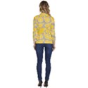 Lemon Background Lemon Wallpaper Women s One-Button 3/4 Sleeve Short Jacket View4