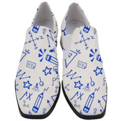 Background Pattern Graphic Women Slip On Heel Loafers by Semog4