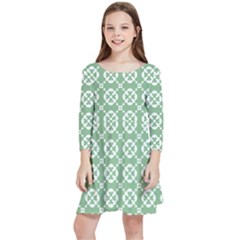 Pattern 298 Kids  Quarter Sleeve Skater Dress by GardenOfOphir