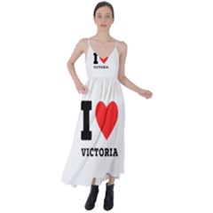 I Love Victoria Tie Back Maxi Dress by ilovewhateva