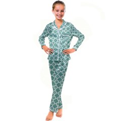 Pattern 307 Kid s Satin Long Sleeve Pajamas Set by GardenOfOphir