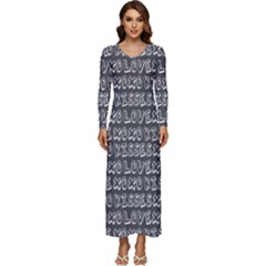 Pattern 321 Long Sleeve Longline Maxi Dress by GardenOfOphir