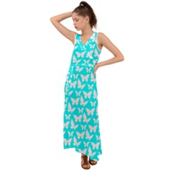 Pattern 330 V-neck Chiffon Maxi Dress by GardenOfOphir