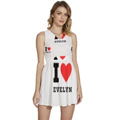 I Love Evelyn Sleeveless High Waist Mini Dress by ilovewhateva